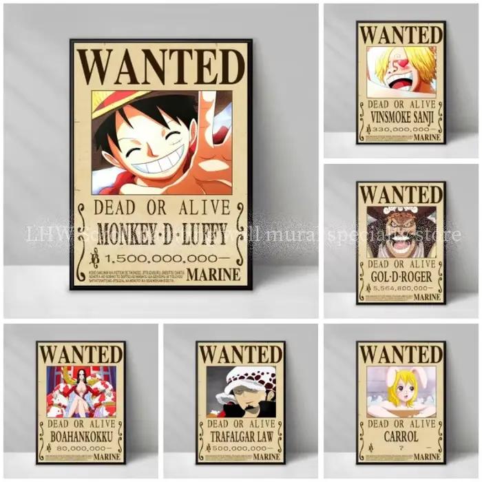 Une pièce Anime haute qualité recherché avis jaune peinture décorative salon chambre mur fond cadeau d'anniversaire