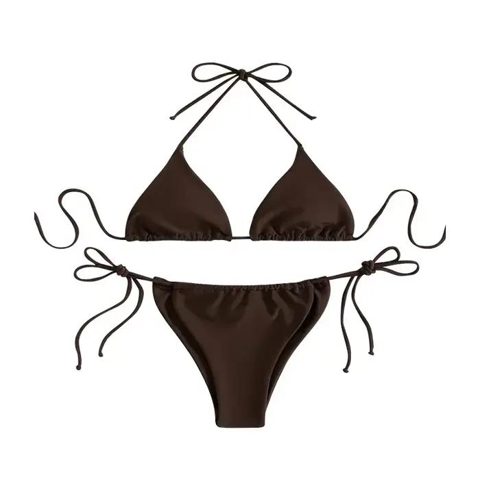 Maillot de bain Sexy à trois points pour femmes