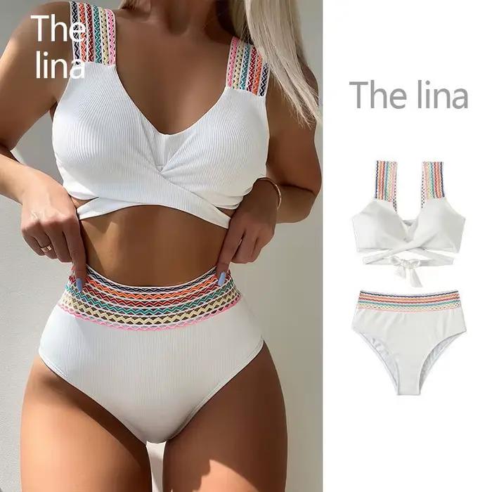 Bikini taille haute sexy fille élégant pour femmes occasions spéciales泳裤部分保持原文，仅翻译提示和HTML结构说明： --- 想象一下，在明媚的阳光下，你的身姿被这款大胆设计的比基尼完美勾勒。这款由聚酯和Térilène制成的高腰比基尼不仅提供完美的支撑感，还带来无与伦比的舒适度。它专为那些渴望在沙滩或泳池中自由且自信的女性设计。 为什么你会爱上它： - 展现你自然的魅力，用现代而性感的设计凸显你的女性魅力。 - 享受前所未有的活动自由，得益于精心编织的材料，紧密贴合身体。 - 感受自信和安全感，高腰剪裁恰到好处地强调你的