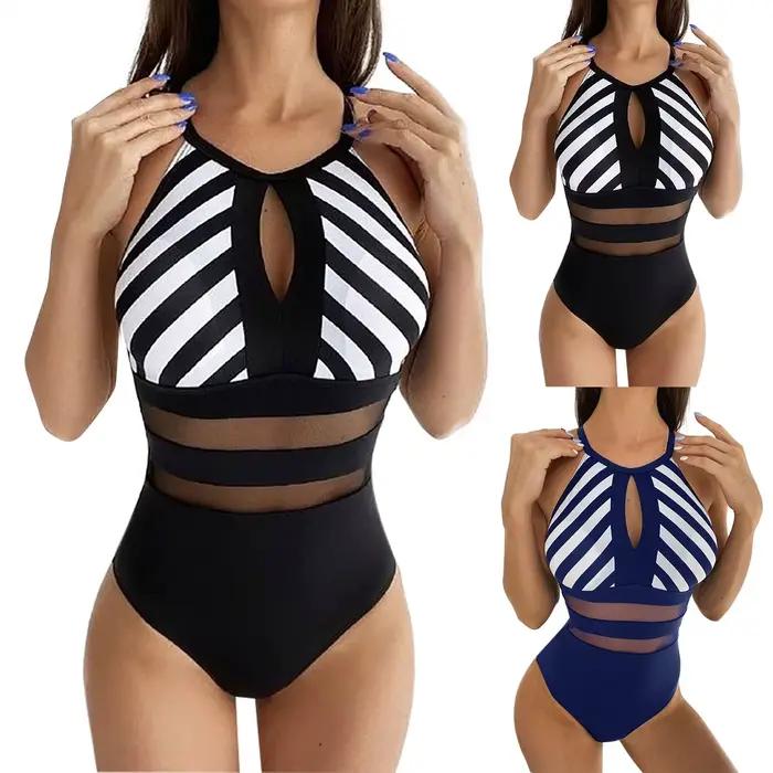 Maillot de bain une pièce dos nu pour femmes