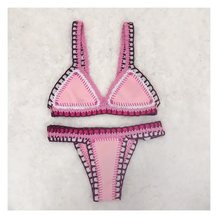 Maillot de bain rouge élastique