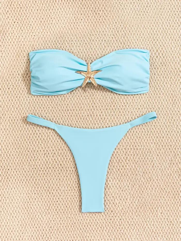 Ensemble bikini bandeau sexy 2026 pour femme