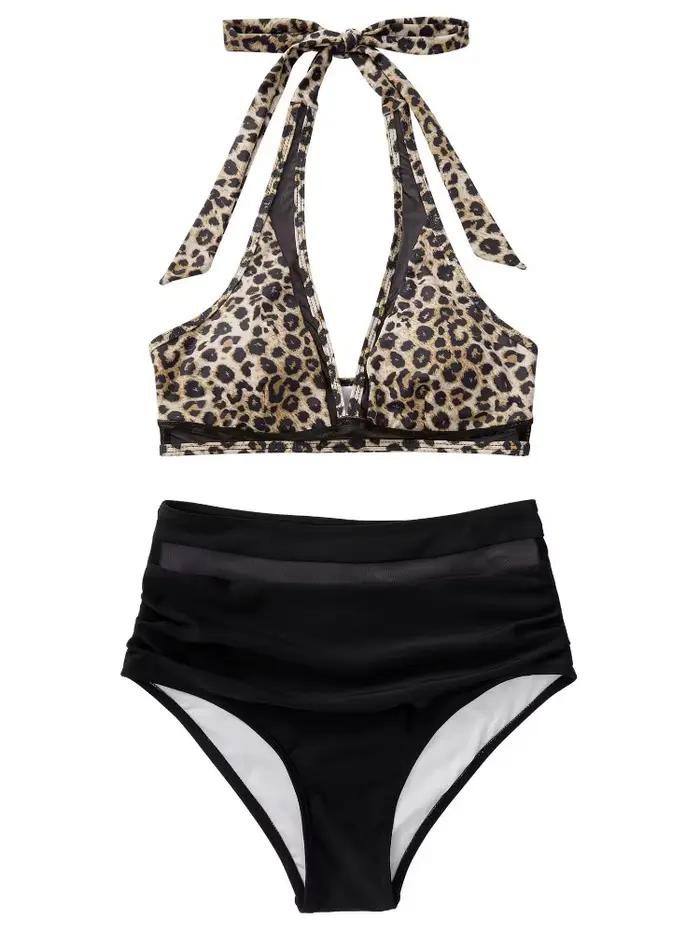 Maillot de bain taille haute pour femme sexy push-up ensemble deux pièces vêtements de plage printemps 2024