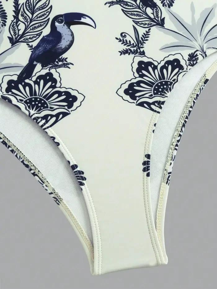 Lot de 2 maillots de bain imprimés pour femme