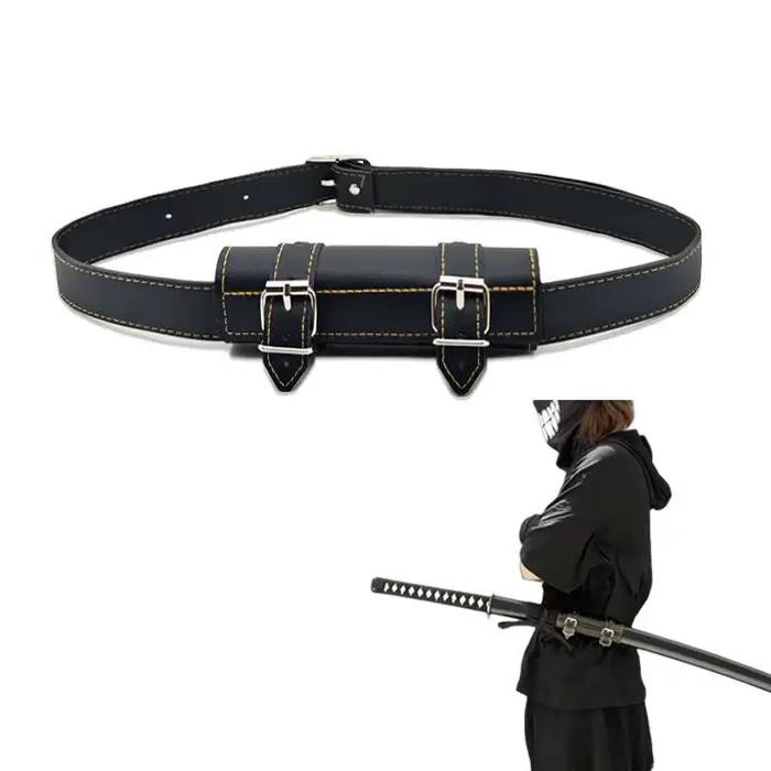 Ceinture d'épée pour hommes, ceinture d'épée maléfique pour Cosplay de fête, support de couteau en cuir PU, accessoires de sangle d'épaule