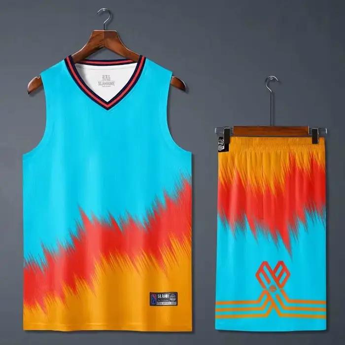Maillot de basket-ball pour hommes et femmes, ensemble de short de basket-ball vierge, vêtements de sport, chemise de basket-ball pour enfants, uniforme personnalisé, 2021
