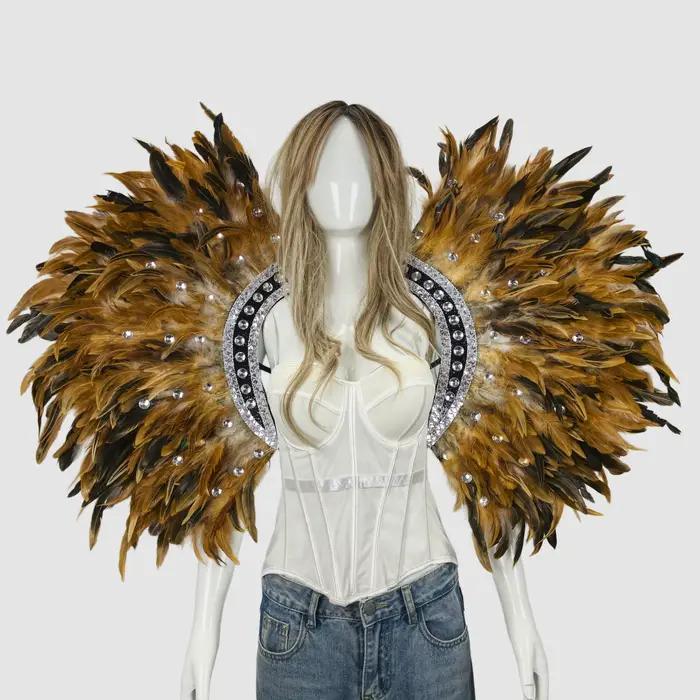 Châles et écharpes en plumes pour Halloween, unisexes, costumes et accessoires de fête en plumes pour le carnaval, adaptés à toutes sortes de fêtes