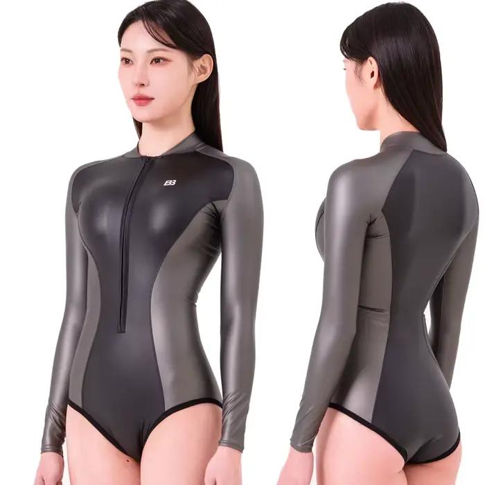 Combinaison de plongée en Lycra métallisé brillant