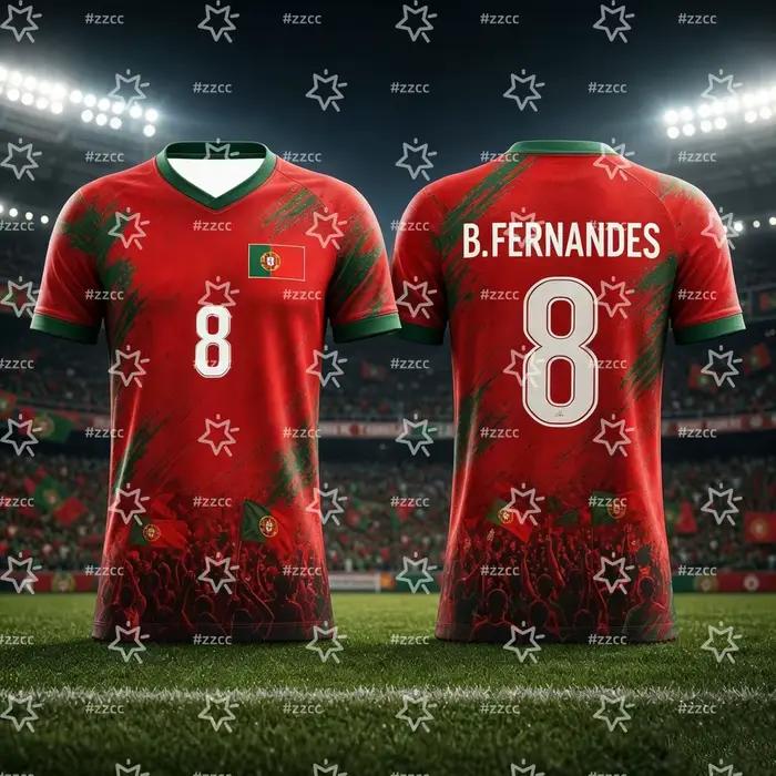 2026 Cristiano Ronaldo No. 7 maillots de football du Portugal, cadeaux pour fans, t-shirt de sport d'été pour hommes, vêtements pour enfants, t-shirt Y2k pour femmes ﻿