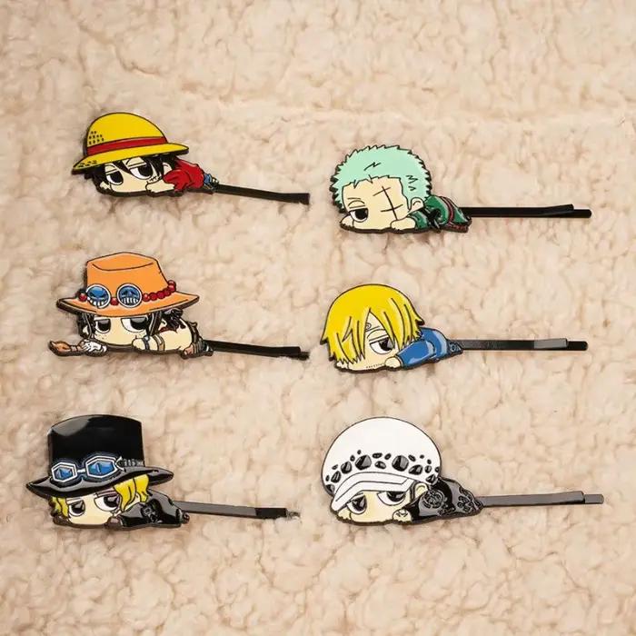 Pince à cheveux One Piece Luffy Roronoa Zoro, nouvelle collection, accessoire d'animation, design créatif et original, pince à cheveux polyvalente pour mèches rebelles