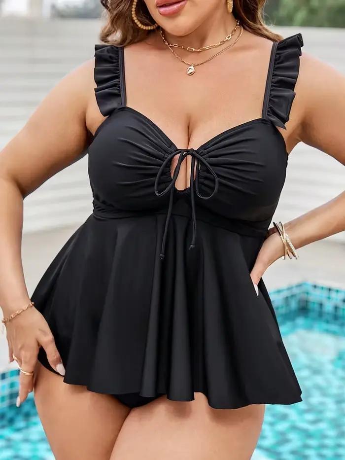 Volant Tankini 2026 grande taille maillot de bain femmes