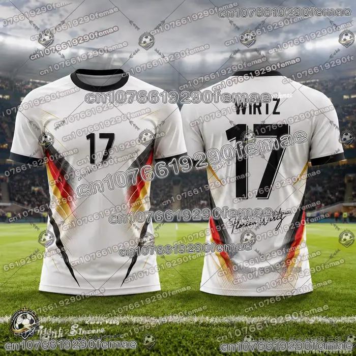 Maillot de l'équipe de football allemande 2026 édition spéciale – T-shirt de football décontracté pour l'entraînement en extérieur, respirant et confortable pour enfants et adultes