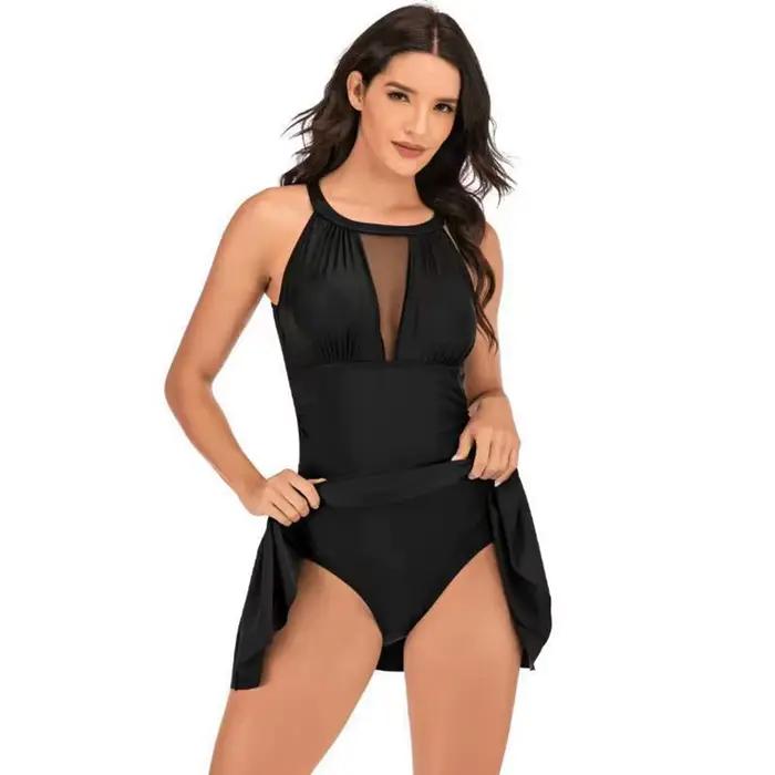 Maillot de bain une pièce sexy pour femme avec short intégré