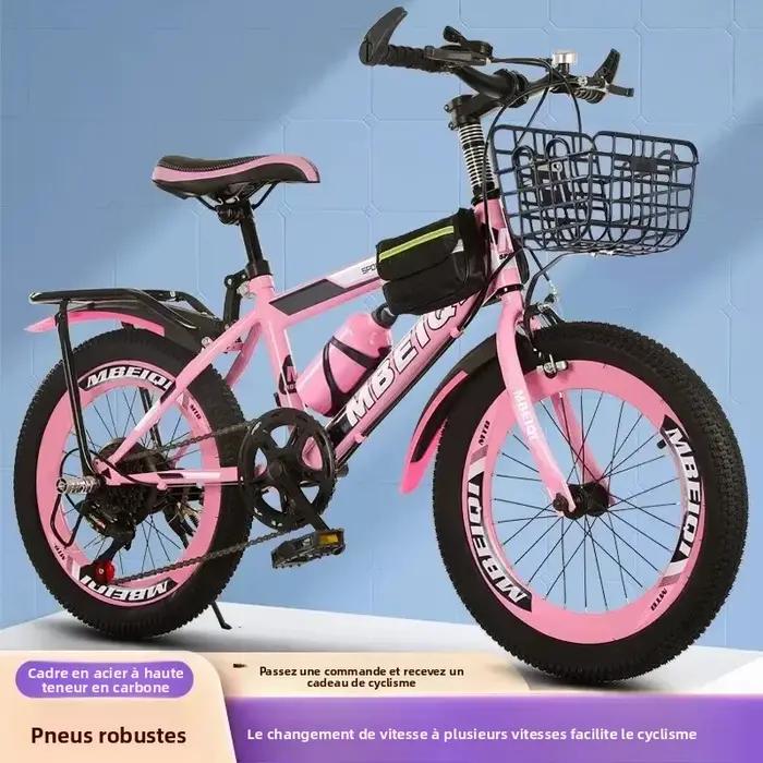 Vélo de montagne/route pour enfants et adultes de 18 à 24 pouces, vélo de déplacement en plein air à vitesse simple/variable pour tous âges