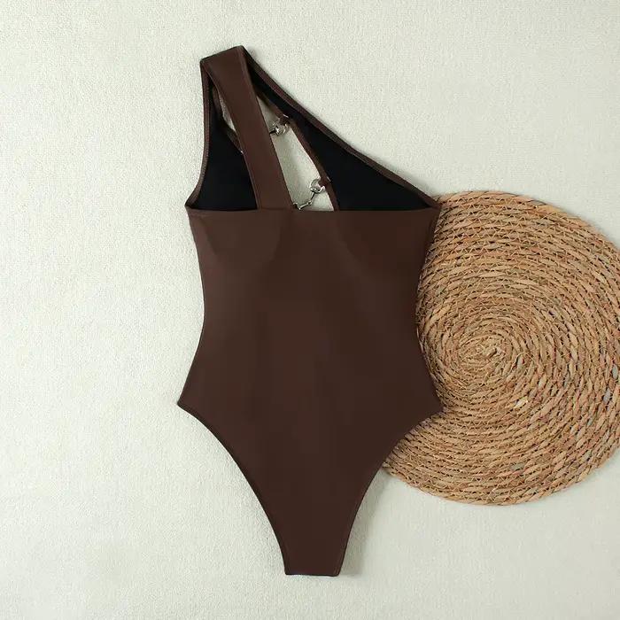 Maillot de bain une pièce sexy asymétrique 2025 pour femme