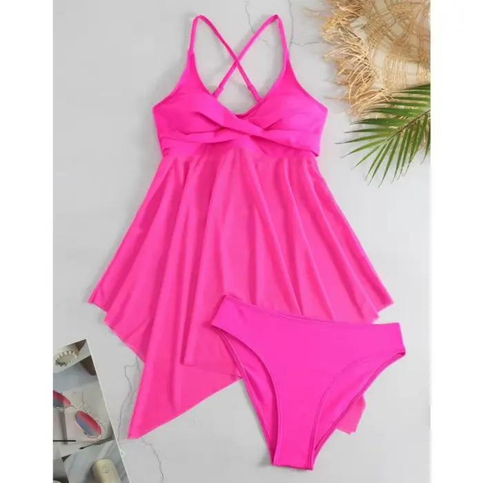 Été Sexy grands maillots de bain grande taille Tankini ensembles maillot