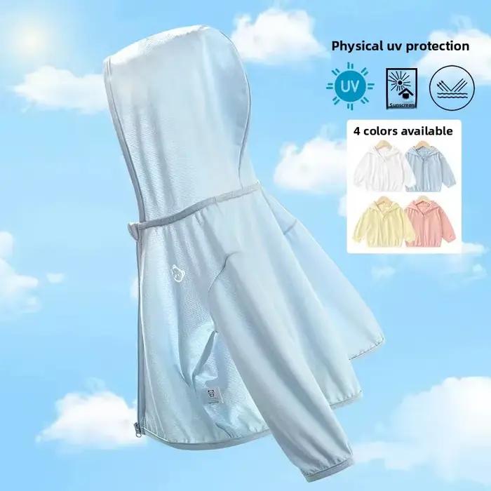 Veste de protection solaire UV pour enfants, unisexe, respirante, légère, pour bébé, tout-petit, voyage en plein air, été, douce, portable