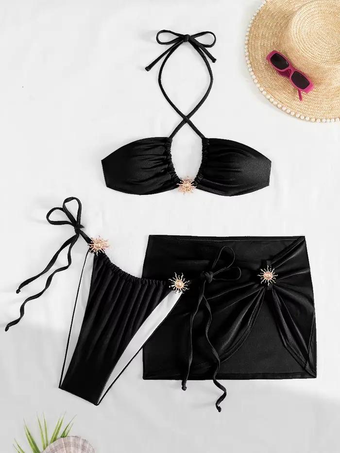 Maillot de bain 3 pièces sexy pour femme