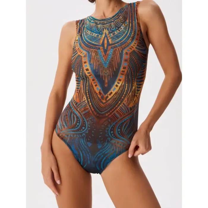 Cikini séchage rapide imprimé une pièce maillot de bain jupe de plage été