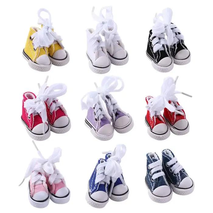 Accessoires fille jouet baskets chaussures 3.5CM pour enfants chaussures décontractées poupée toile chaussures Blyth chaussures poupée chaussures BJD poupées chaussures