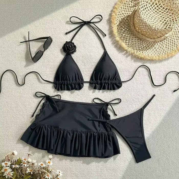 Ensemble de bikini 3 pièces pour femmes