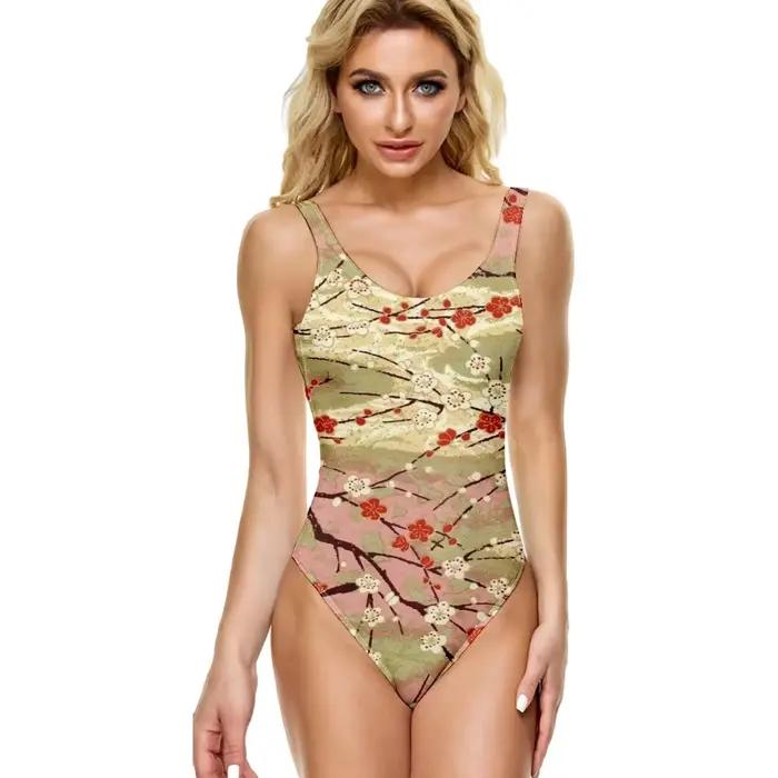 ​ Maillot de bain une pièce en fleurs de cerisier