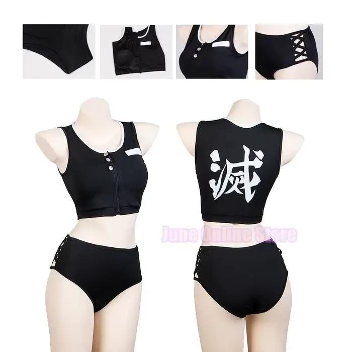 Maillot de bain Anime pour femmes Kochou Shinobu Cosplay