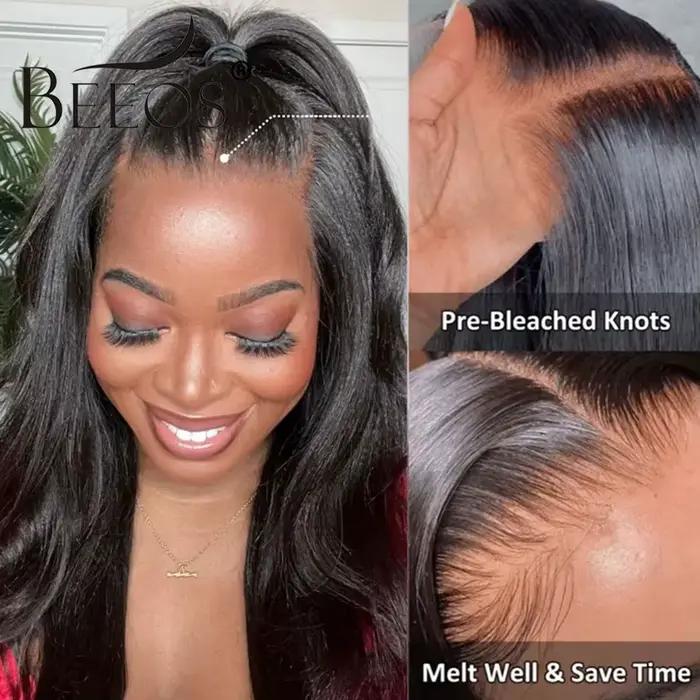 Yaki Straight Invisi-Proximity Wstring 360 HD Lace Frmetals Human Hair Wigs, Glueless Lace Front Wig, 250% Density, Natural document 32 amaran