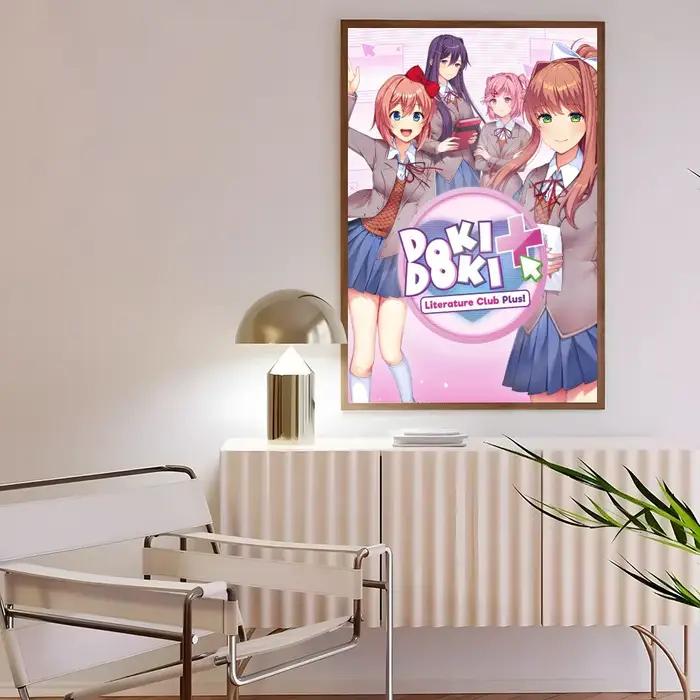 Affiche d'art HD pour la maison, Bar, café, décor, bricolage, impression Vintage pour le bureau, la maison sur le mur, Anima L-Literature D-Doki Club