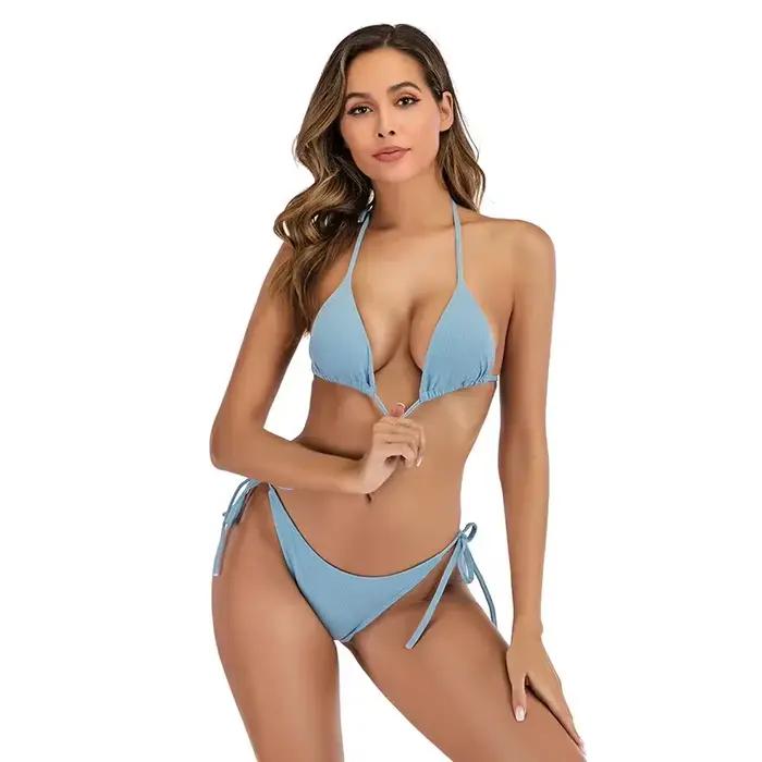 Bikini classique noir uni