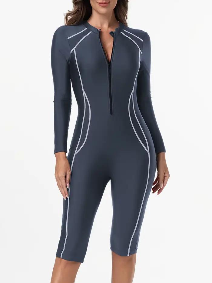 Maillot de bain une pièce avec fermeture éclair