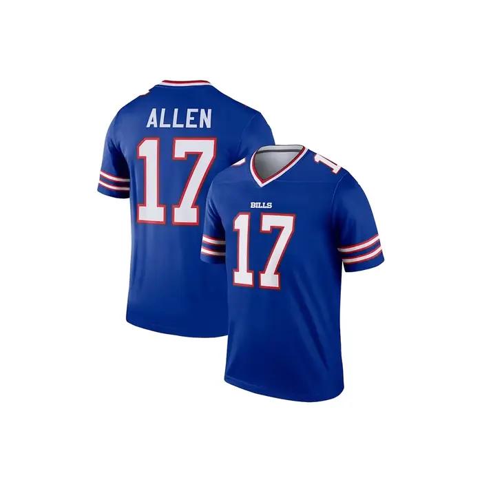 Buffalo maillot de Football américain vêtements de sport maillots de l'équipe d'entraînement Bill Allen No.10 série de numéros imprimés en 3D maillots les plus vendus