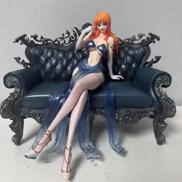 Figurine d'Anime One Piece Montemar Nami Robin GK Thug Series Sexy PVC Action Figurine Statue de Canapé En Stock Cadeau pour les Fans d'Anime