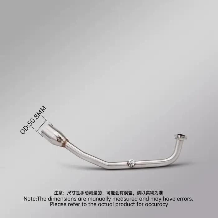 Tuyau d'échappement de moto pour Xmax 125 XMAX125 2021-2024, tuyau de liaison avant en acier inoxydable 51MM