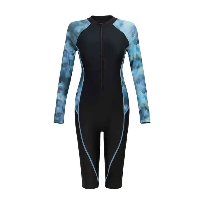Femmes maillot de bain avec manches femme une pièce