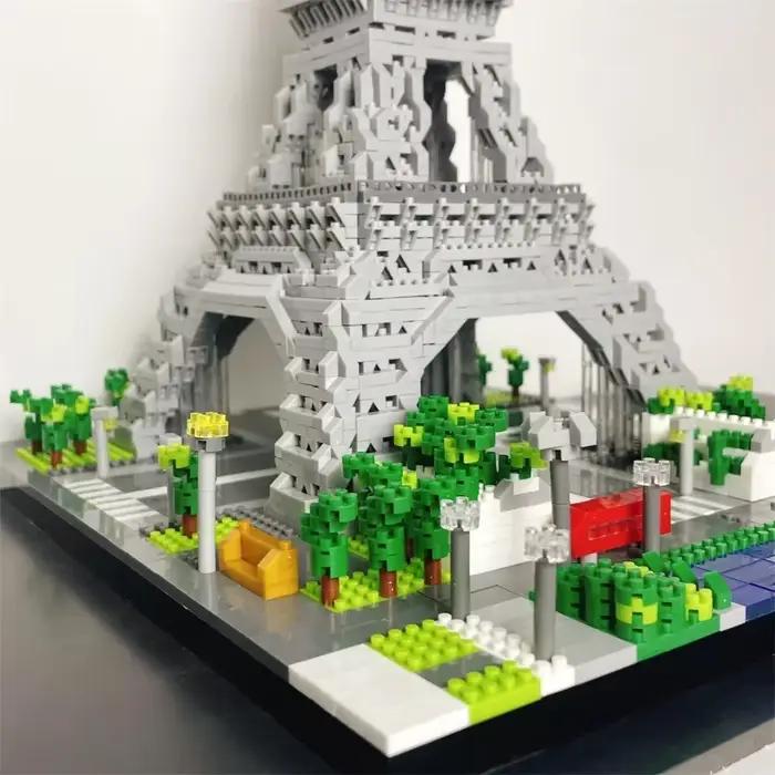 Knew construit 3 tailles choix Paris tour Eiffel Micro Mini blocs de construction jouet fierté de France décoration à collectionner et cadeau-Worth