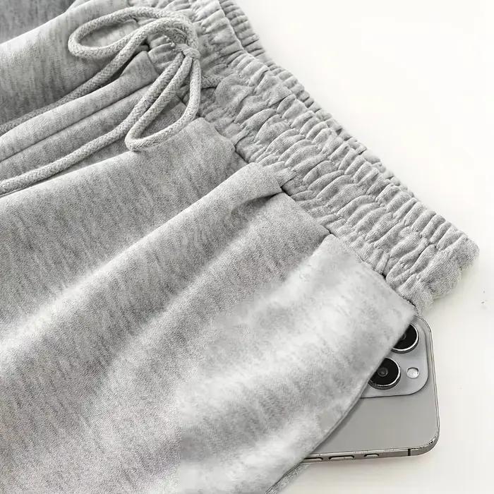 Pantalon de survêtement polaire grande taille pour femme, chaud, décontracté, ample, élégant et polyvalent, Streetwear, tendance, surdimensionné, automne et hiver