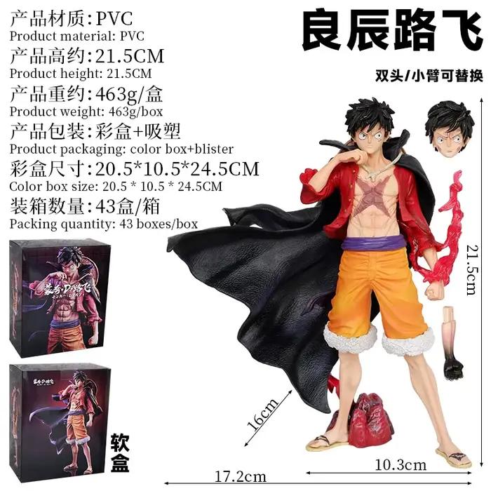 Figurine Luffy Kaidou Duel Head, 17cm, Anime, One Piece, Proxy, Monkey D Modèle de jouet Luffy en PVC, posture debout, jouet à collectionner, cadeau