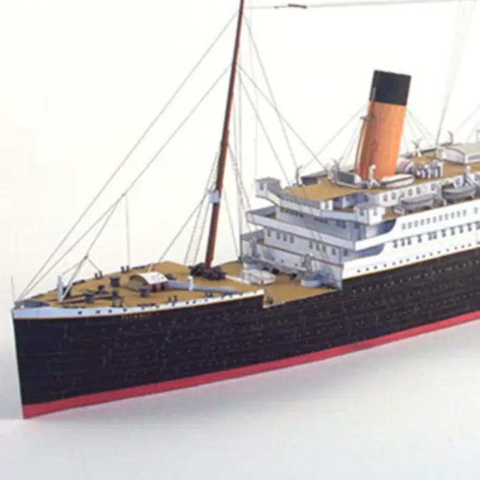 Navire de croisière britannique Titanic 1:400, modèle en papier 3D, puzzle fait à bricolage main, Fan militaire, décoration de bureau à domicile, échelle réelle créative