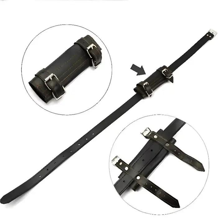 Ceinture d'épée pour hommes, ceinture d'épée maléfique pour Cosplay de fête, support de couteau en cuir PU, accessoires de sangle d'épaule