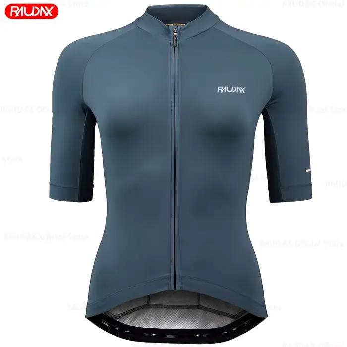 Maillot de cyclisme Raudax 11 couleurs – Hauts de course cycliste à manches courtes – Vêtements de cycliste – Maillot pour femme – Tenue de vélo 2026