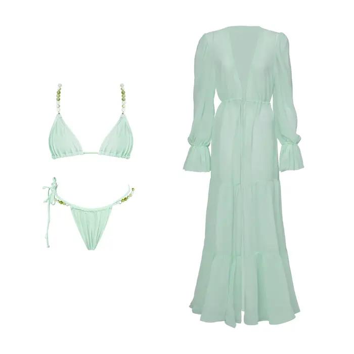 Maillot de bain Bikini avec couverture ensemble