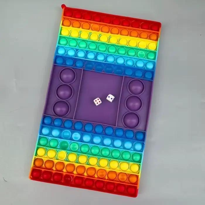 Jeu de société anti-stress pour enfants, jouet sensoriel à bulles à presser de 30 cm, grand format, pour l'autisme, AHDH autism