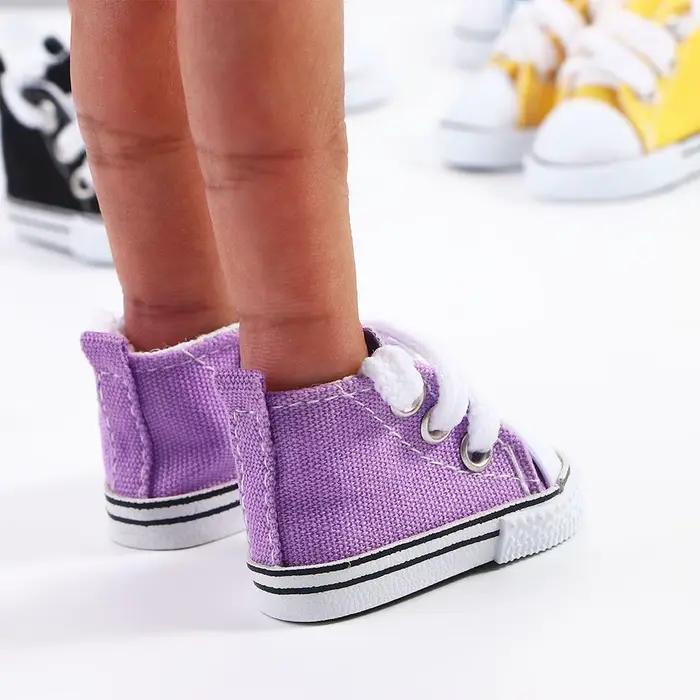 Accessoires pour enfants, mini-chaussures 1/6, chaussures de 5 cm, chaussures en toile, baskets