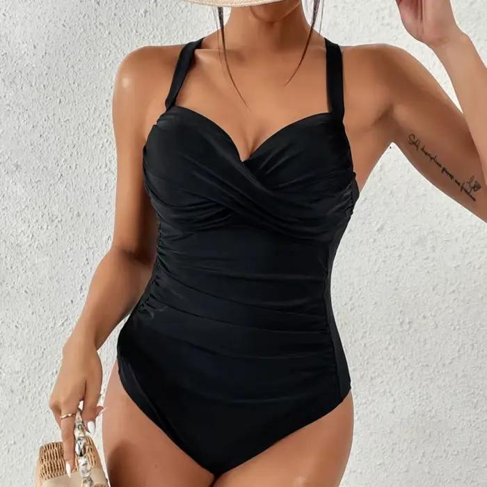 Maillot de bain une pièce rouge