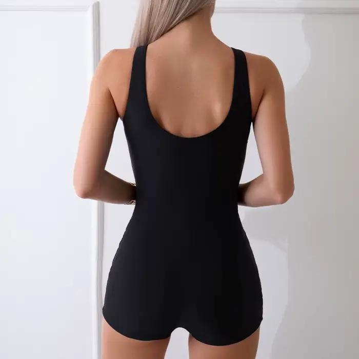 Nouveau Maillot de Bain une Pièce Sportif pour Femme Grande Taille Style Bikini Polyester Haute Élasticité Idéal pour Natation et Sports Nautiques Occasions Plage et Piscine