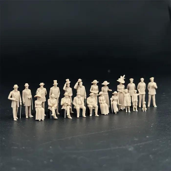 1/87HO 1/72 échelle l'équipage et les passagers des figurines Titaniques kits de modèles en résine Miniature historique militaire Wargaming