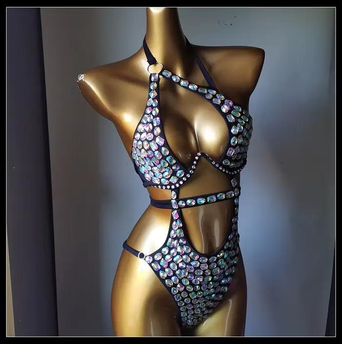 2025 nouvelle mode maillot de bain bar bikinidiamond bikini barre de cristal