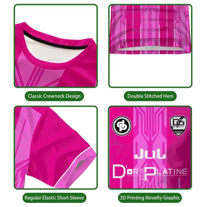 Toto Ninetta Maillot Jul Jersey Rapper français Co-branded Juldtp Chemise de football respirante Garçons Filles Tops cadeaux confortables