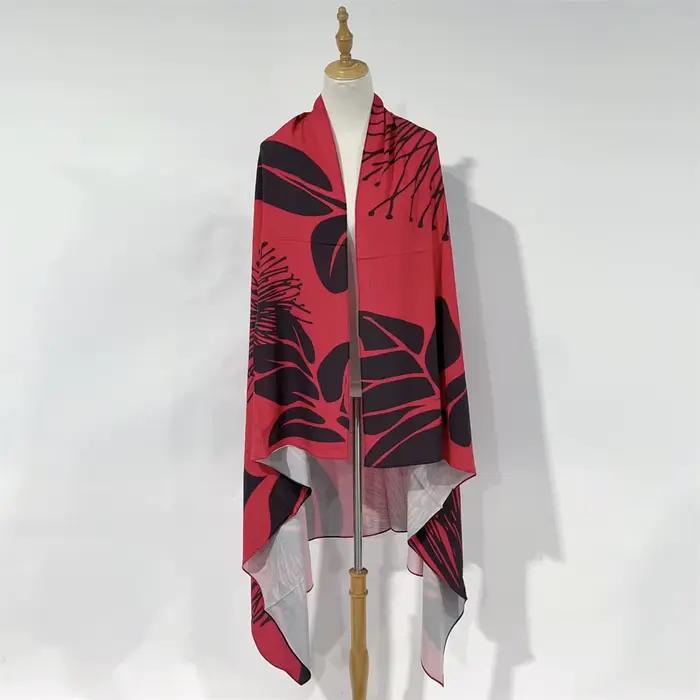 Jupe de Sarong à Fleurs de Lehua, Grande Taille, 180x120cm, Style Hawaïen, Tropicale, Parbones, Foulard Rond, Été
